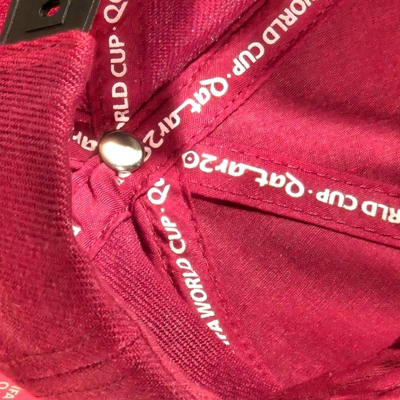 Fifa World Cup Qatar 2022 Snapback Cap Burgundy Turquoise Unisex Collectible Cap - Picture 12 of 16